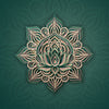 Elegant Lotus Mandala Wall Art