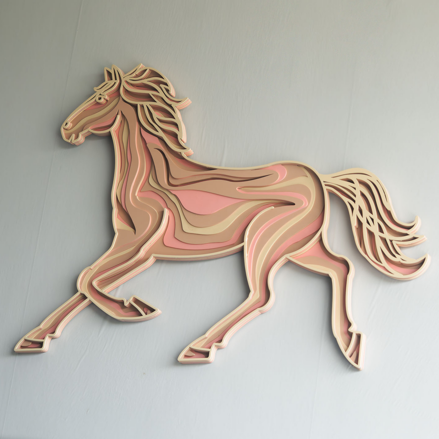 3d layered wooden wall art