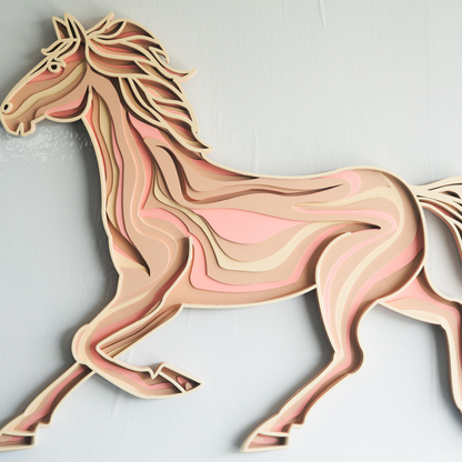 3D Layered Wooden Wall Art