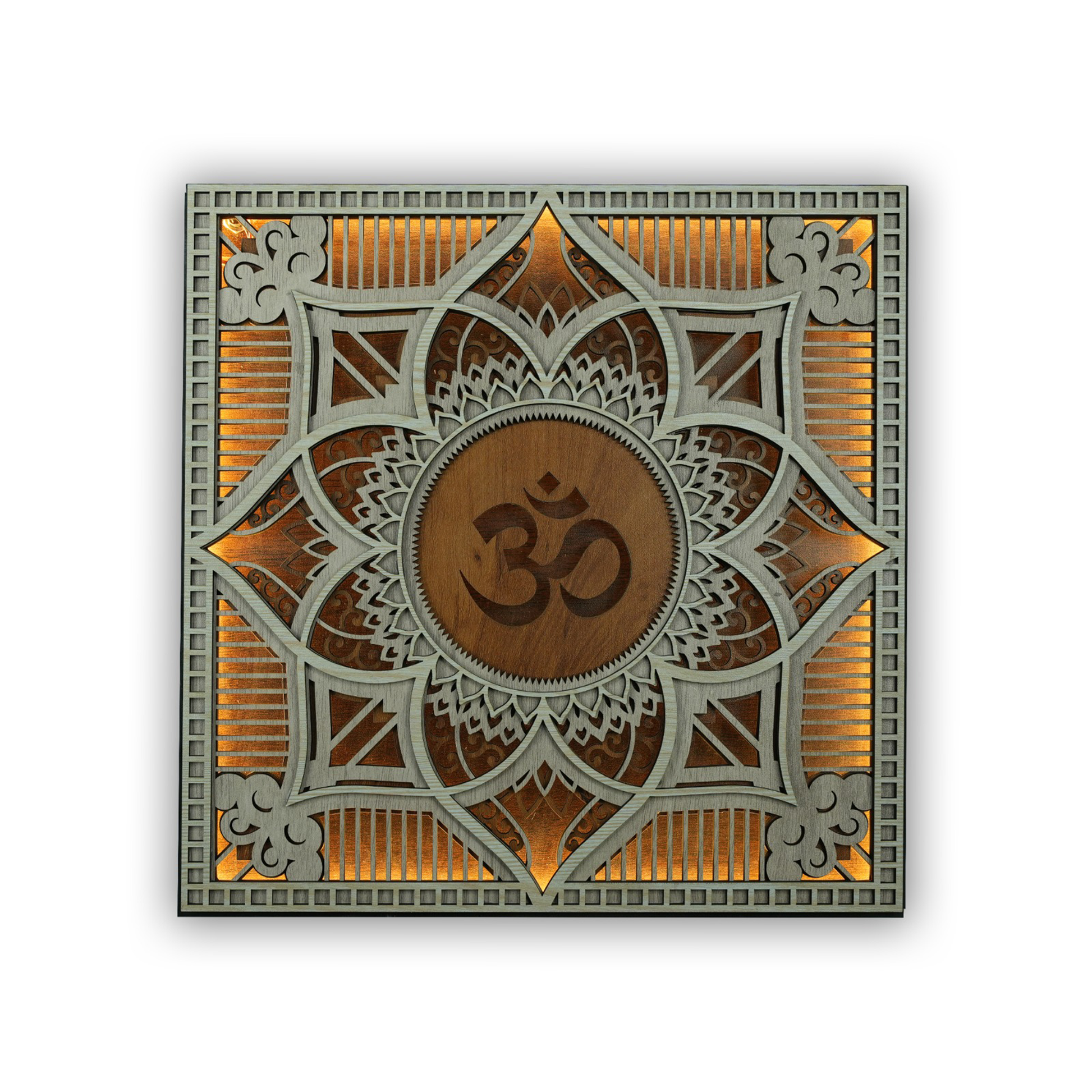 Enlighten Om Mandala 🕉️ LED Wall Art