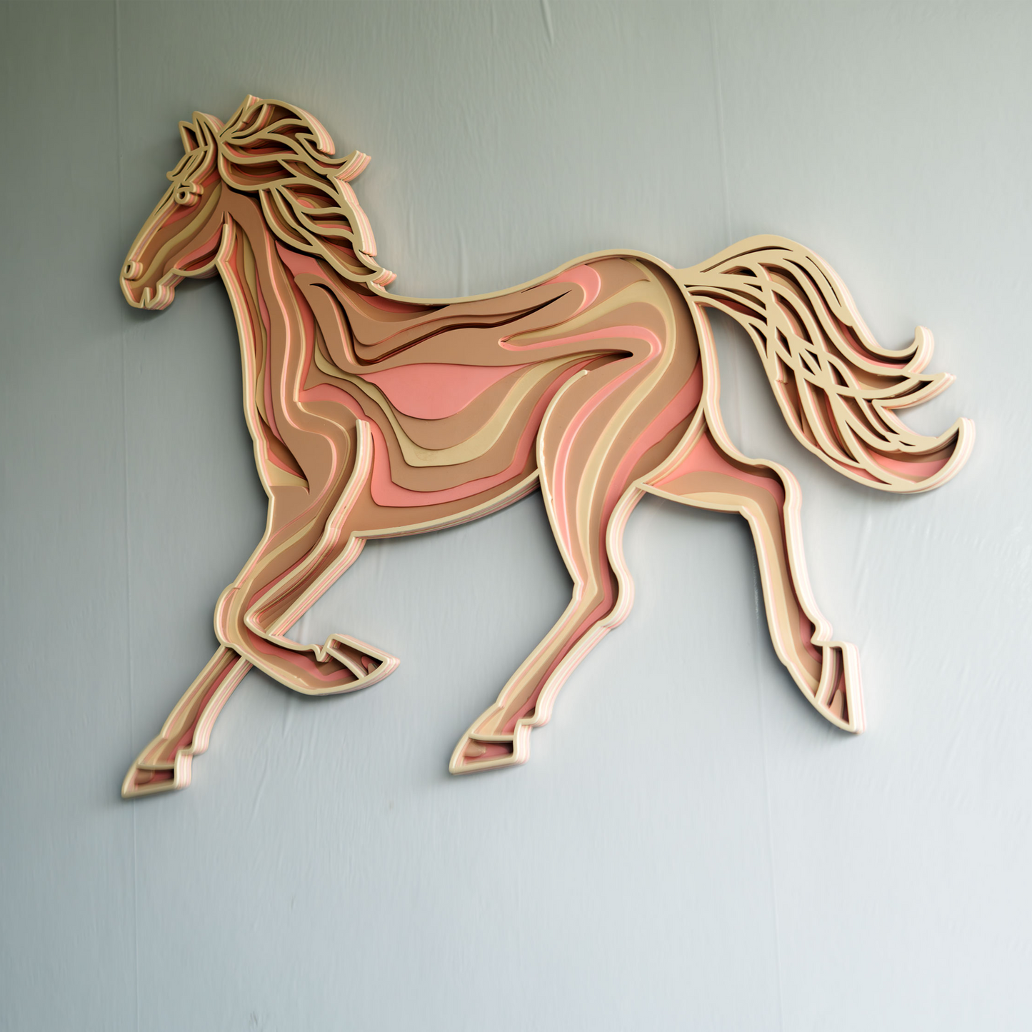 3d layered wooden wall art