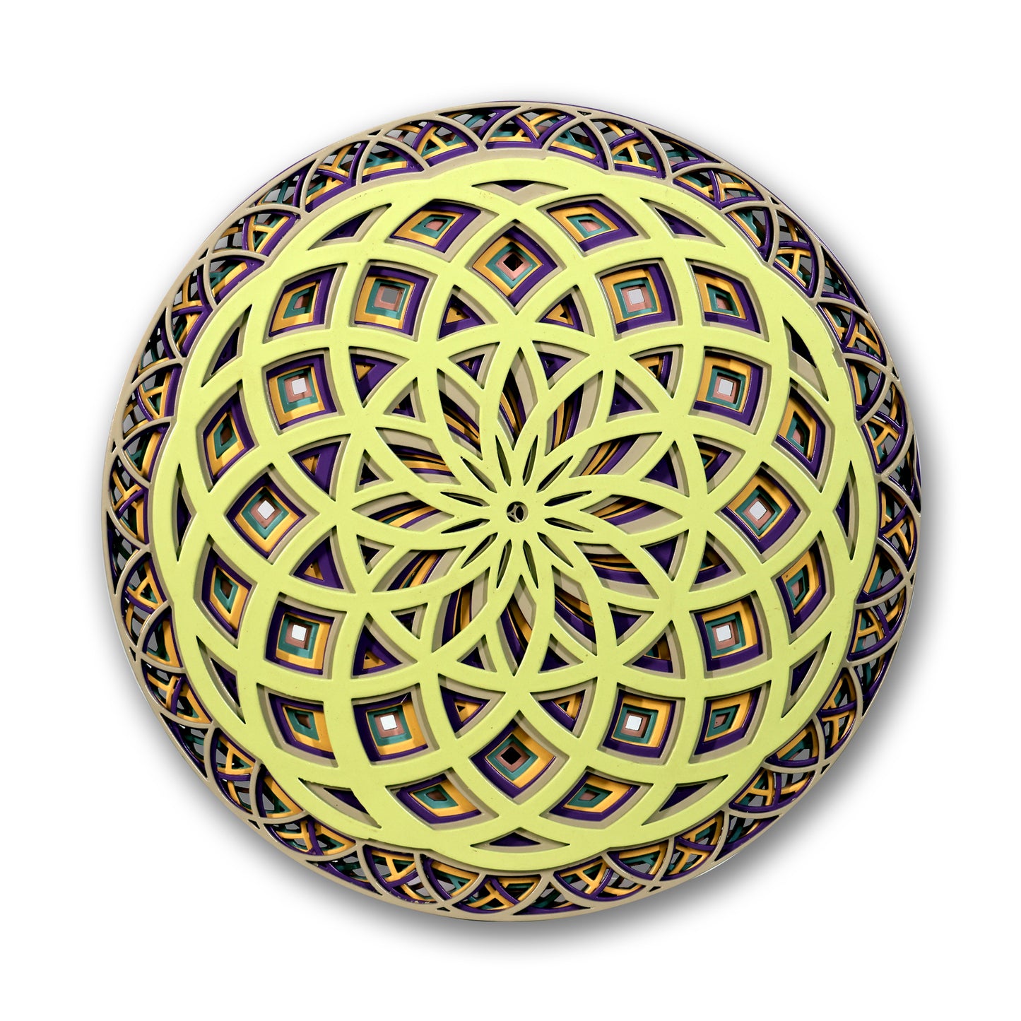 mandala wooden wall art