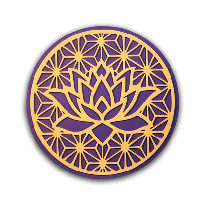Lotus Mandala Wooden Wall Art