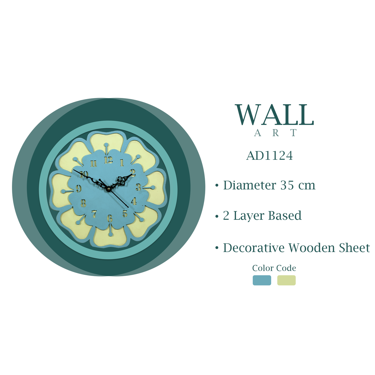 Floral Wall Clock