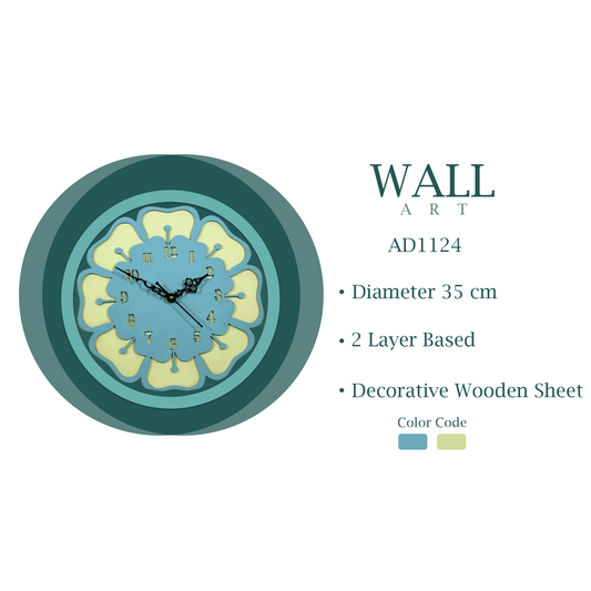 Floral Wall Clock