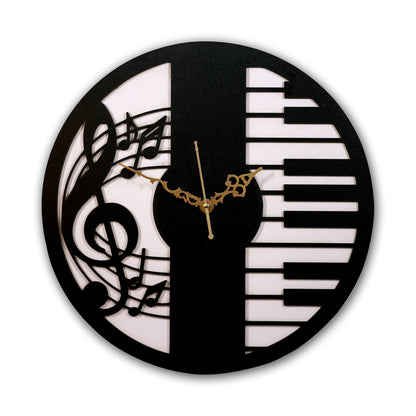 Musical Piano Wall Clock