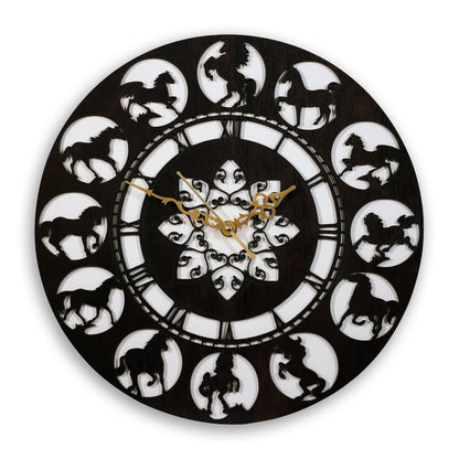 Galloping Horses Vastu Wall Clock