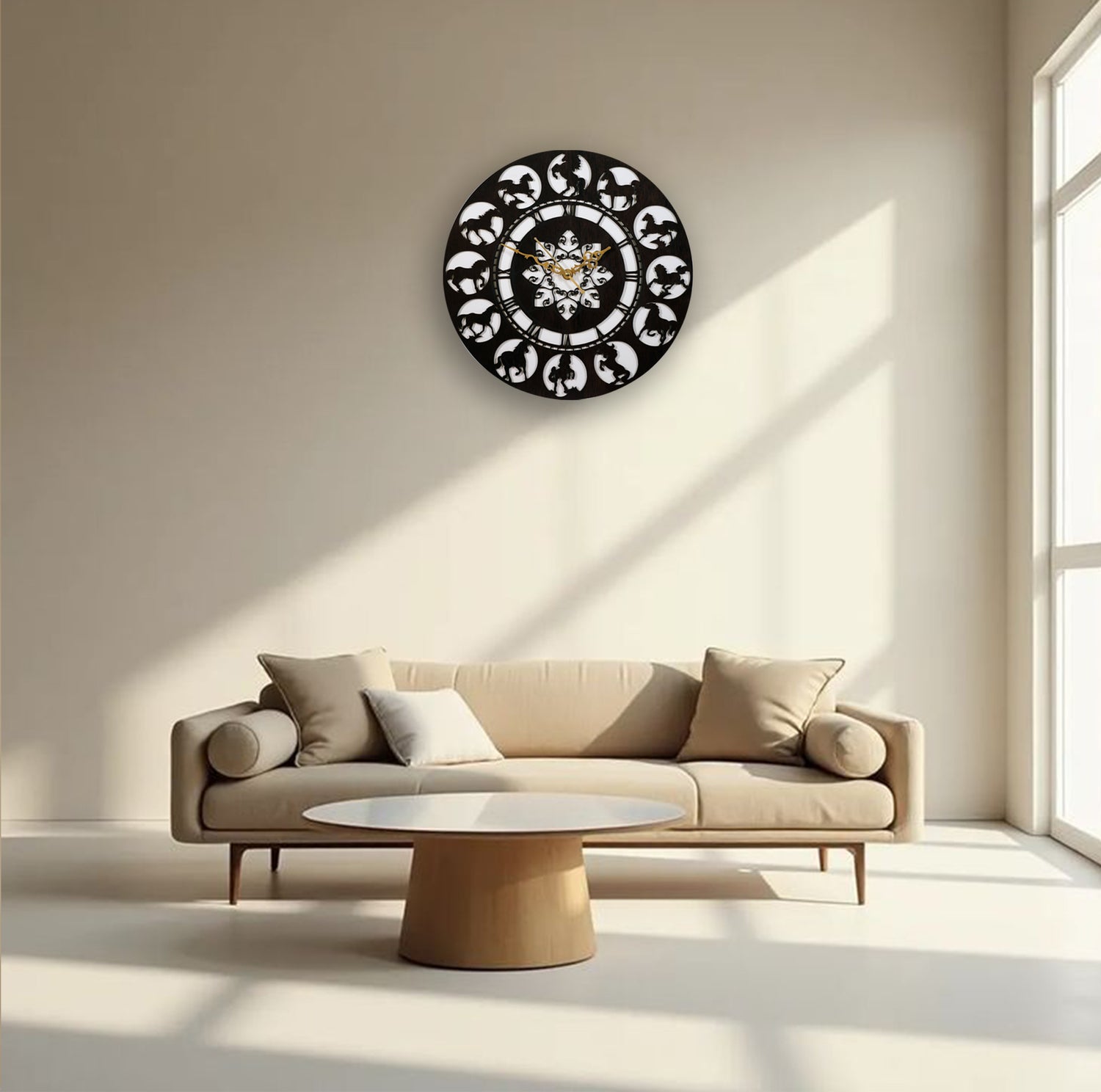 Galloping Horses Vastu Wall Clock