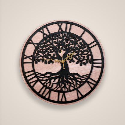 Tree of Life Wooden Wall Clock