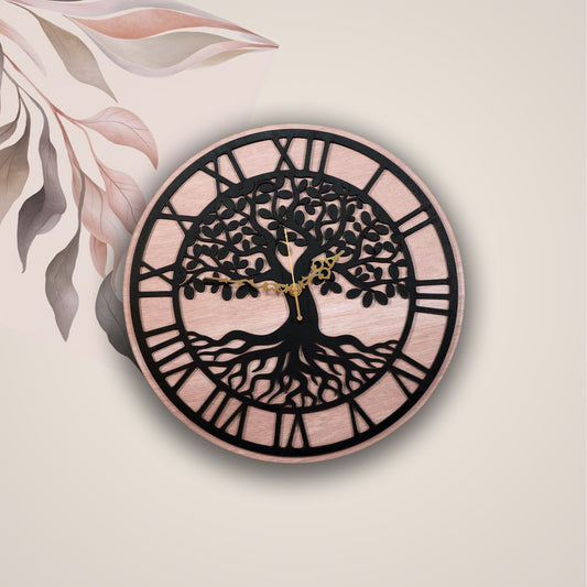 Tree of Life Wooden Wall Clock