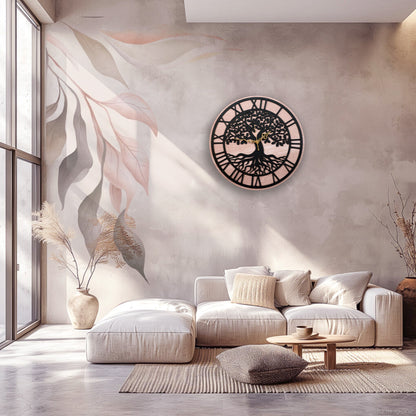 Tree of Life Wooden Wall Clock