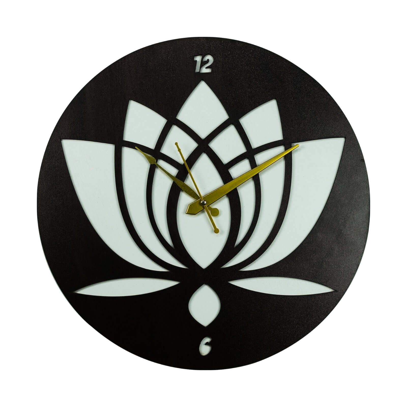 Elegant Lotus Design Wall Clock