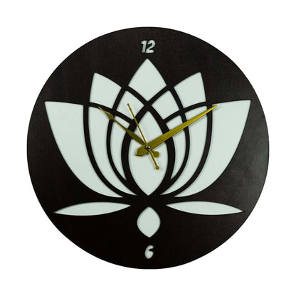 Elegant Lotus Design Wall Clock