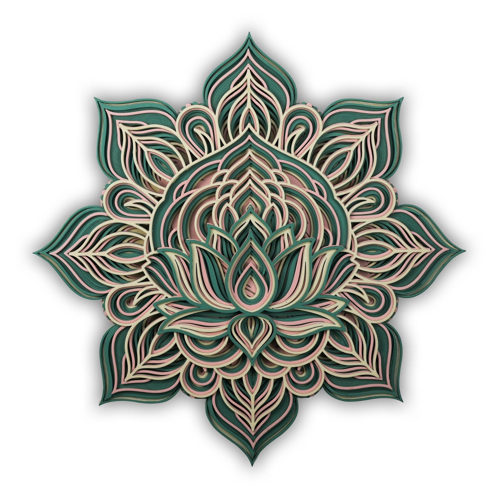 Elegant Lotus Mandala Wall Art