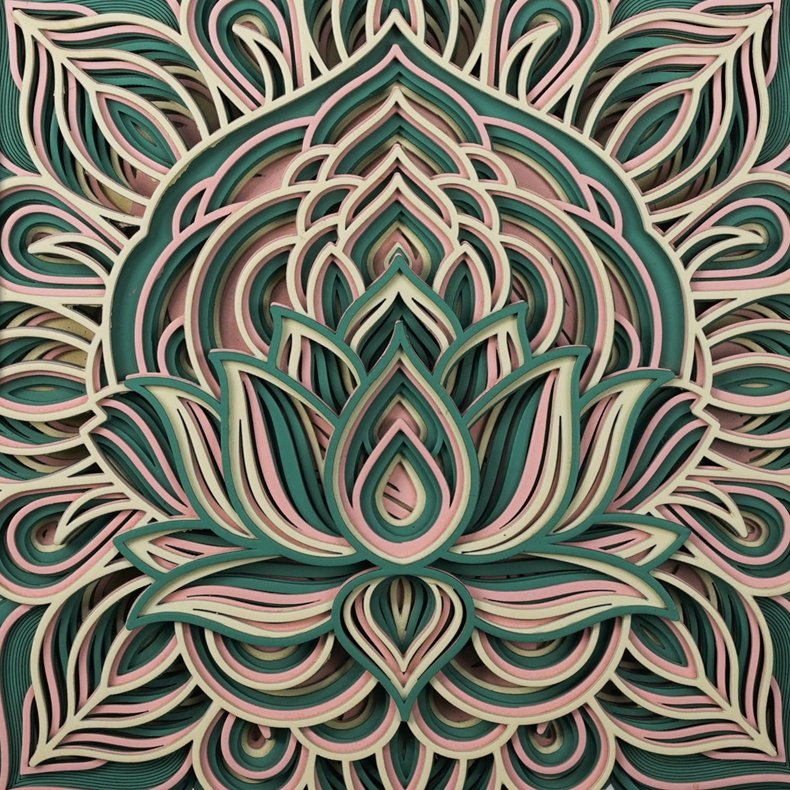 Elegant Lotus Mandala Wall Art