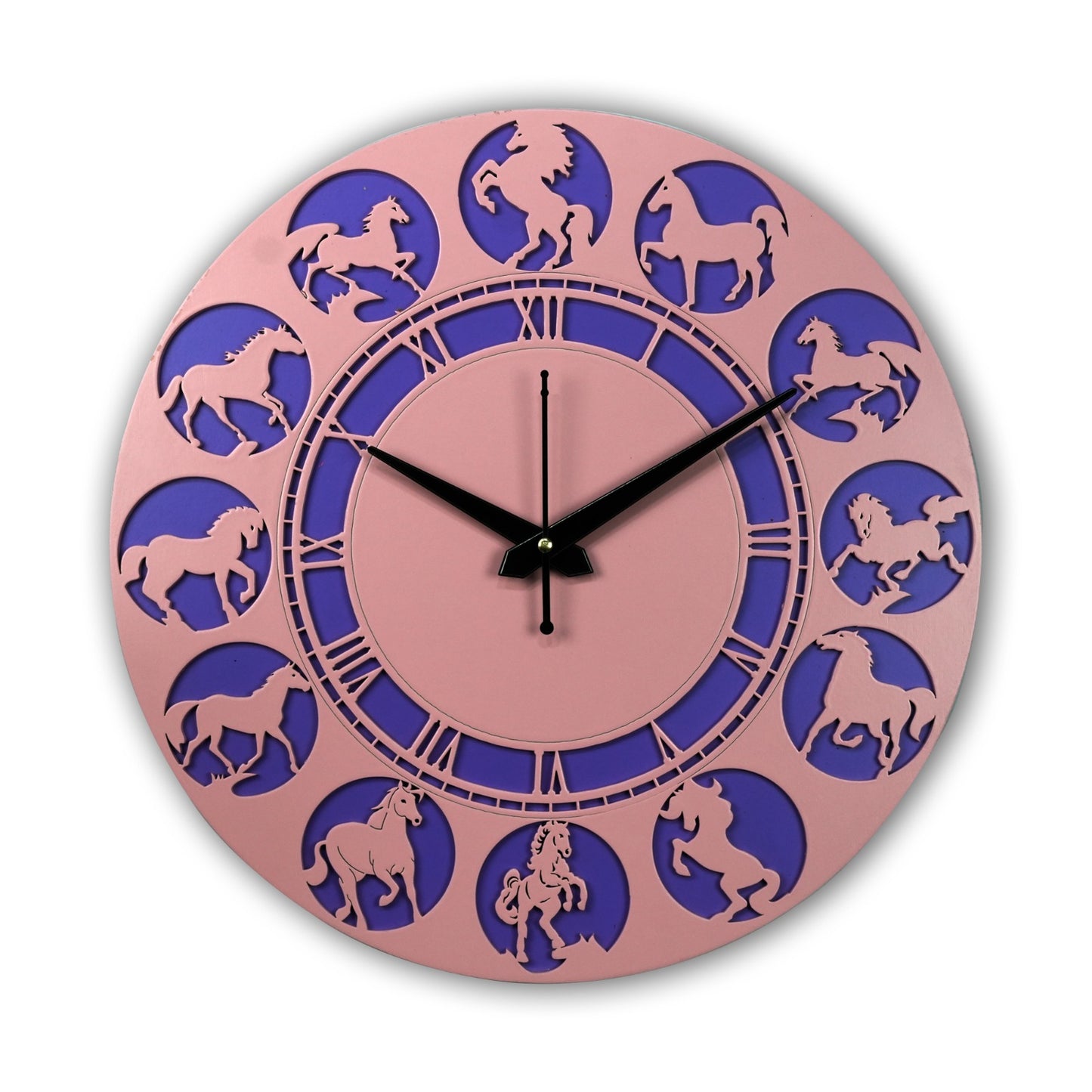 horse design wall clock