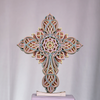 Jesus Cross Intricate 7-Layer Mandala Wooden Cross