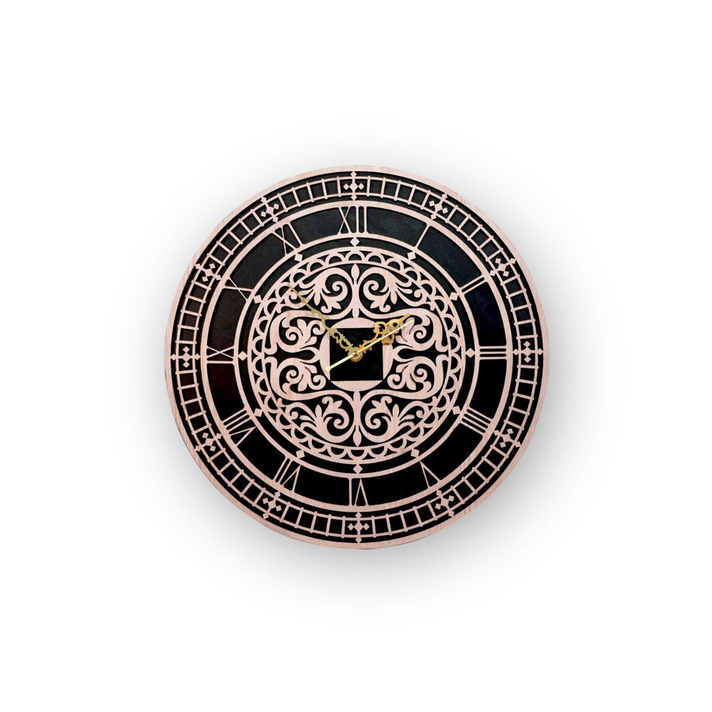 artivedecor ornate mandala silent wall clock