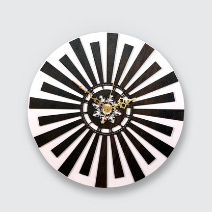 Artivedecor Sunburst Graphic Silent Wall Clock