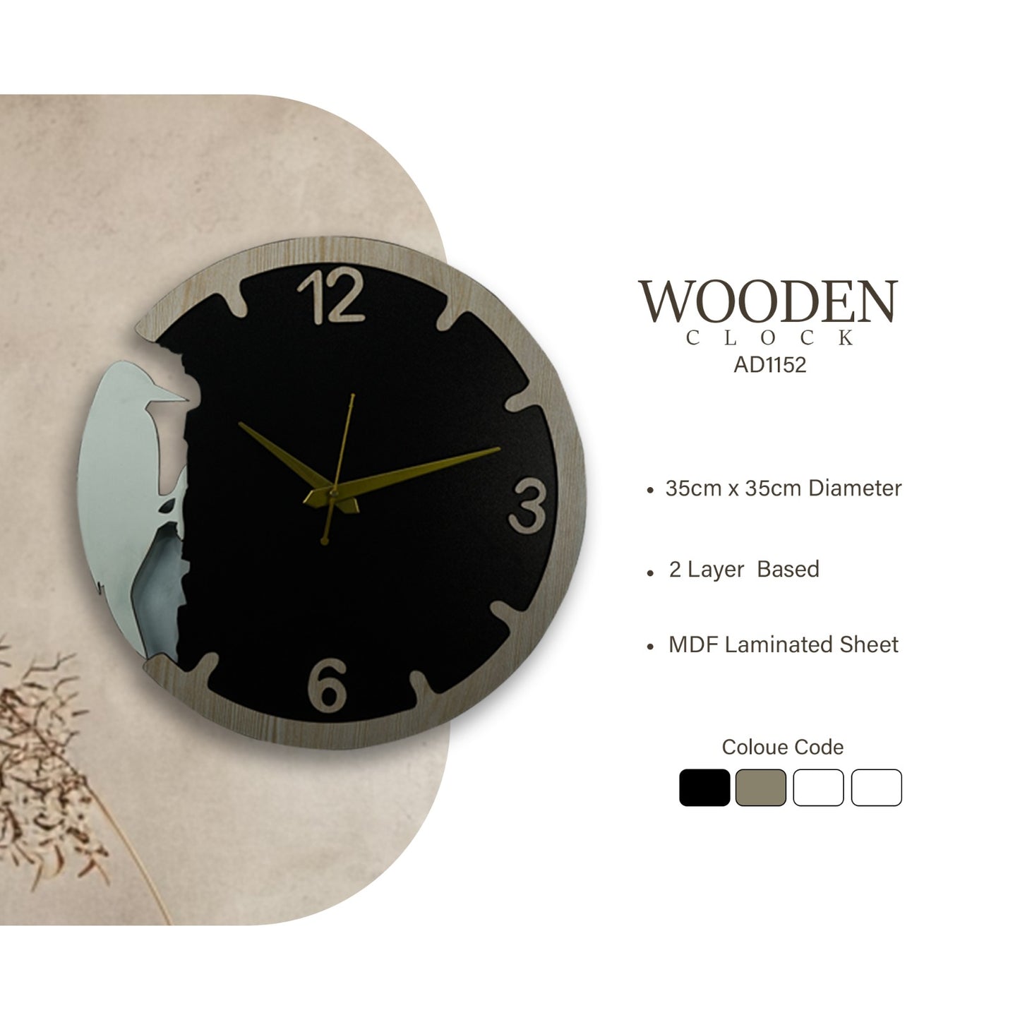 modern 2-layer mdf laminated