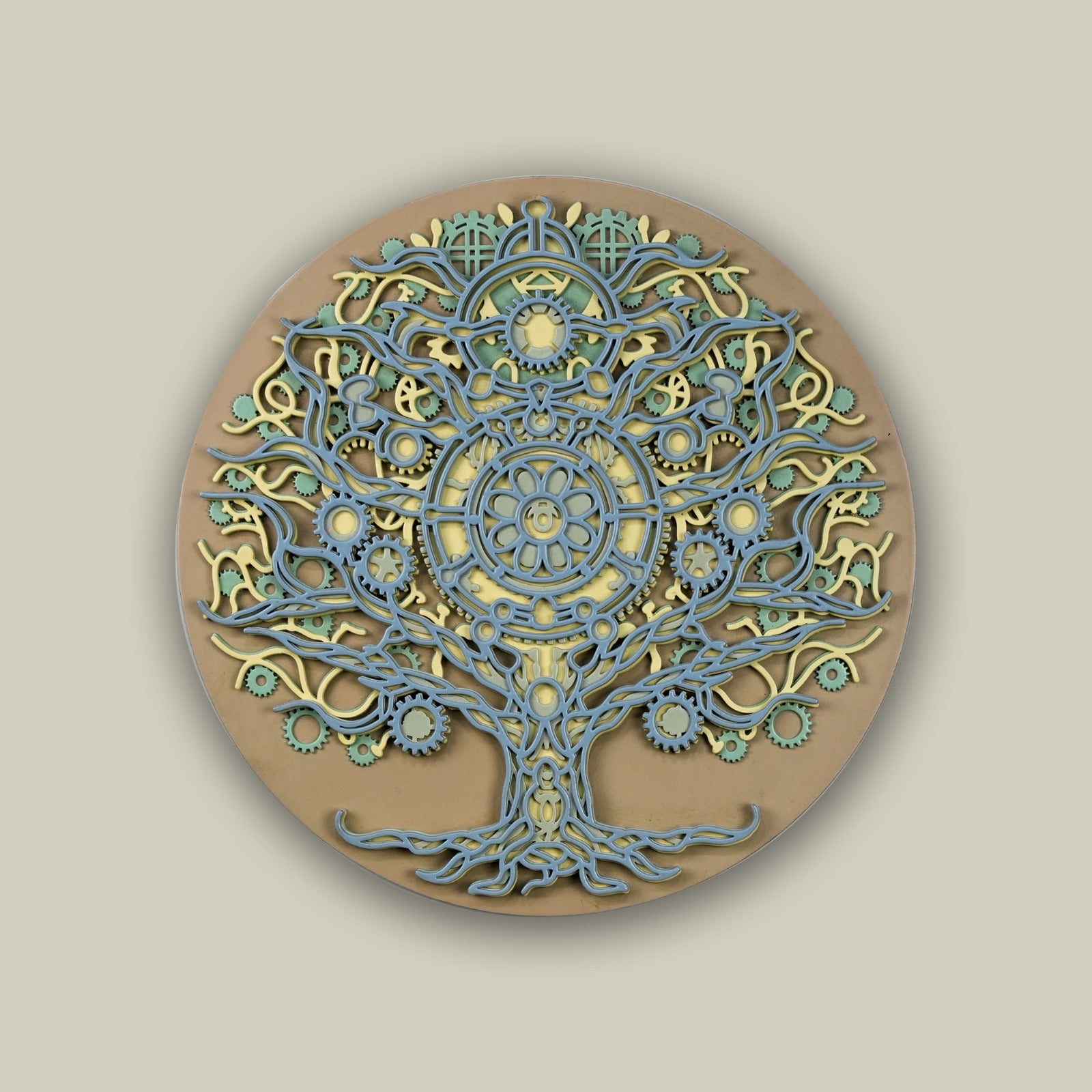 Multi-Layered Wooden Tree of Life Wall Art