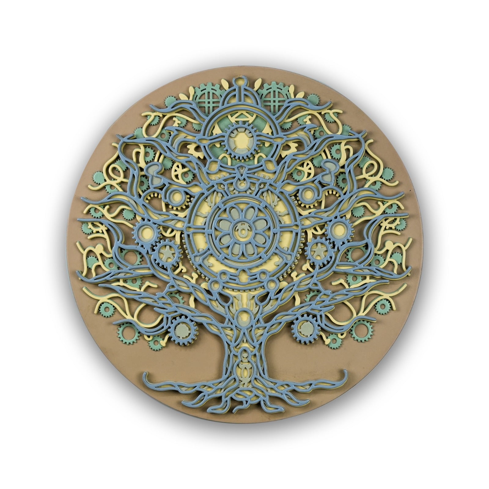 Multi-Layered Wooden Tree of Life Wall Art