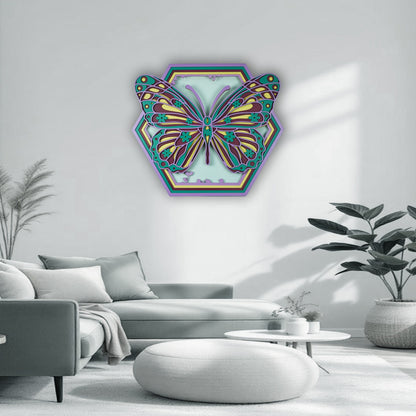 3D Butterfly Wall Art Decor