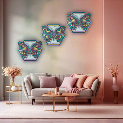 3D Butterfly Wall Art Decor