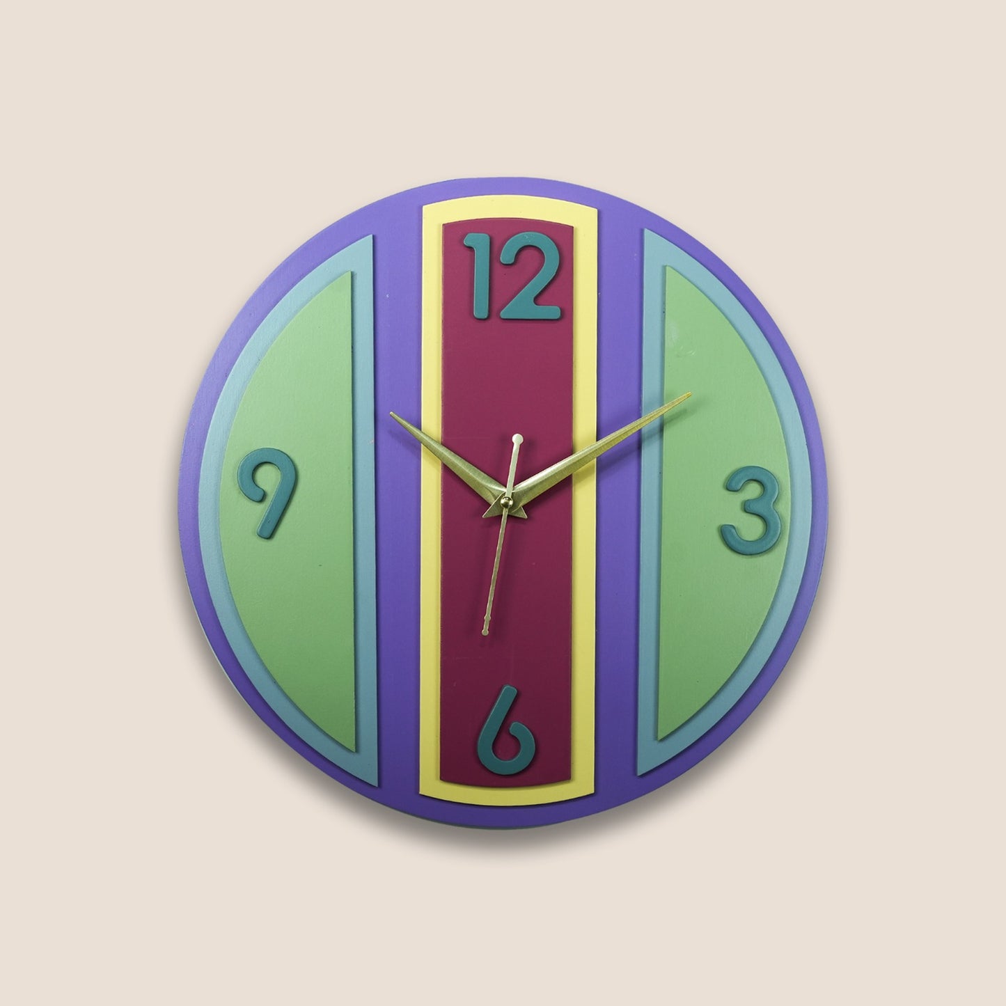 modern minimalist wall art clock