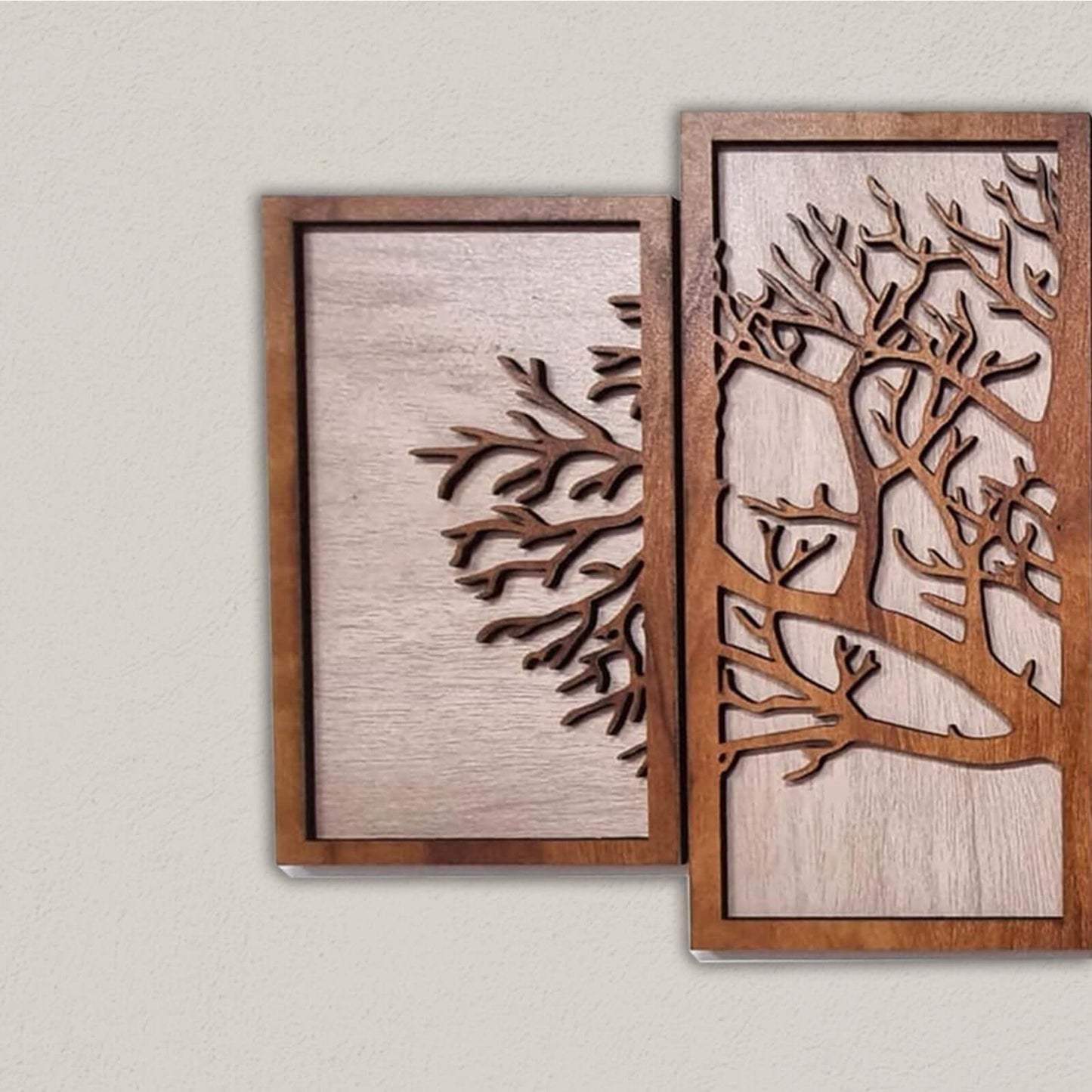 tree of life wooden wall art panel