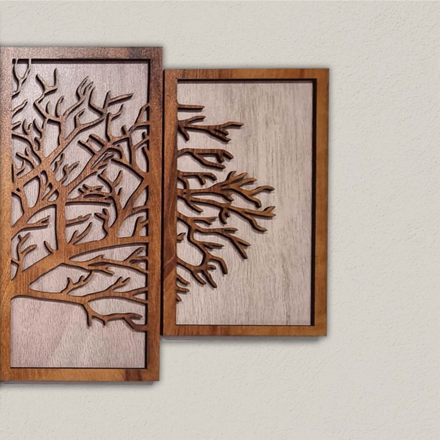 tree of life wooden wall art panel