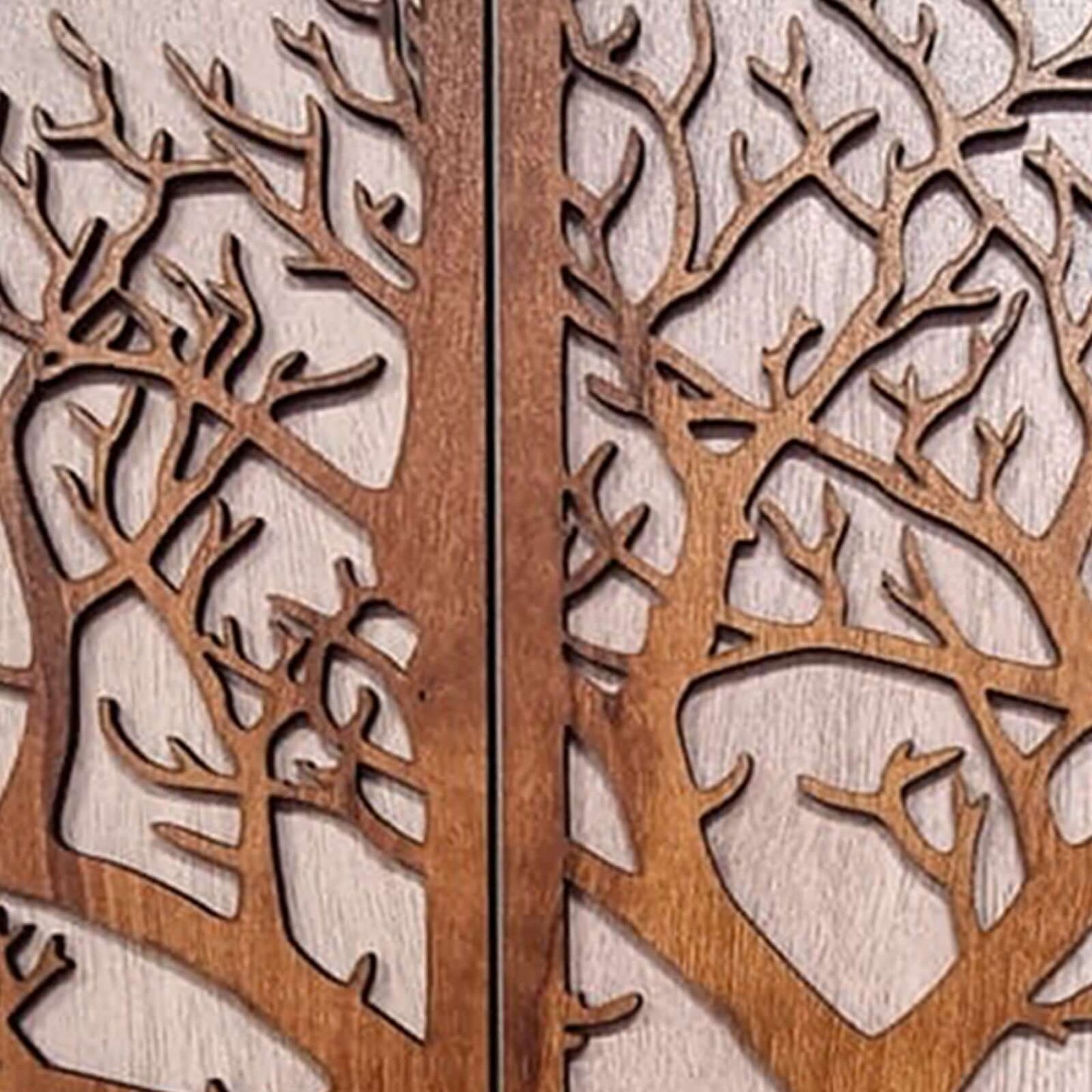 tree of life wooden wall art panel