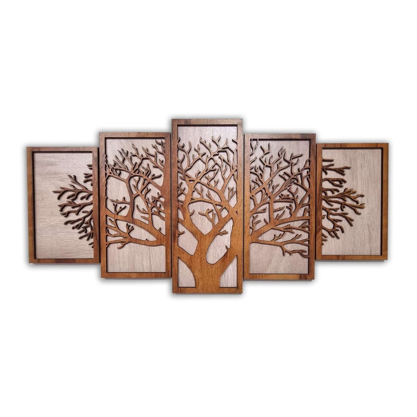 tree of life wooden wall art panel