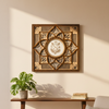 3D Wooden Ganesha Mandala Wall Art