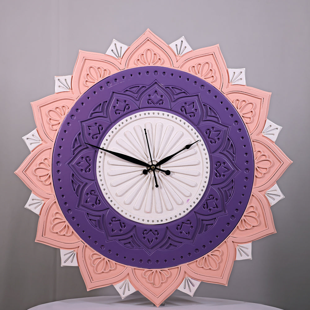 mandala wall clock