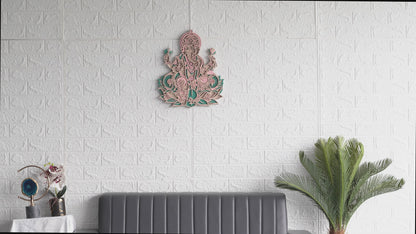 3D Layered Ganesh Wooden Wall Art