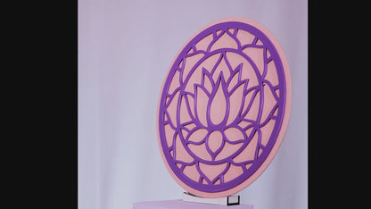 Artivedecor Serene Lotus Mandala Wall Art